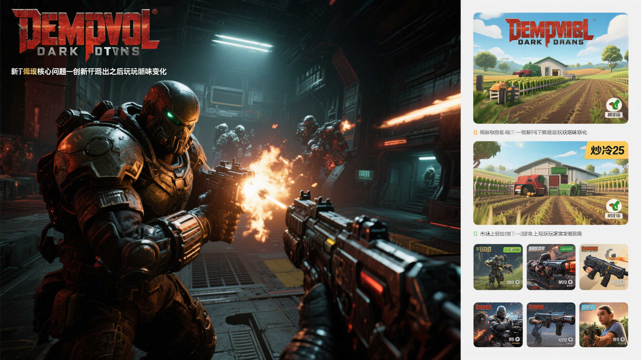 《毁灭战士：黑暗时代》新作失利：销量竟不及《模拟农场25》？